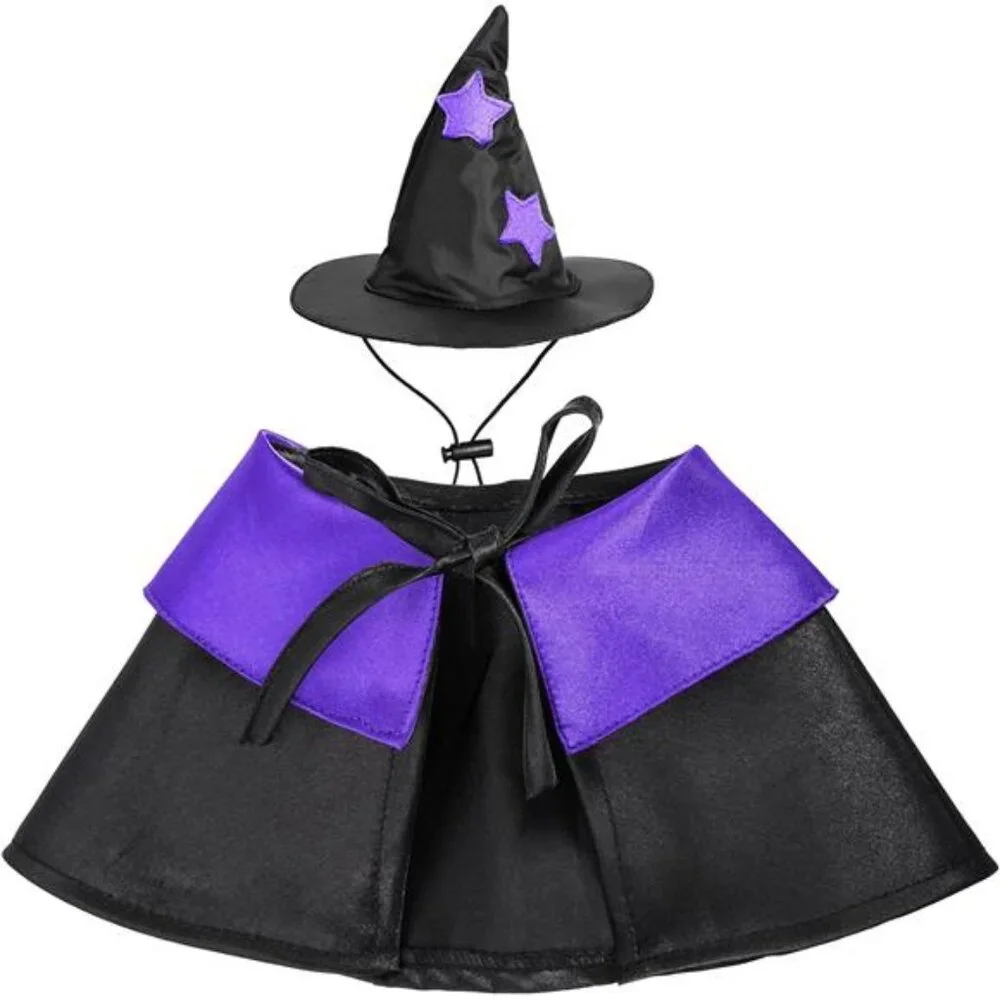 Dxhycc Halloween Pet Costume Cat Wizard Costume Funny Wizard Cat Clothes Cloak